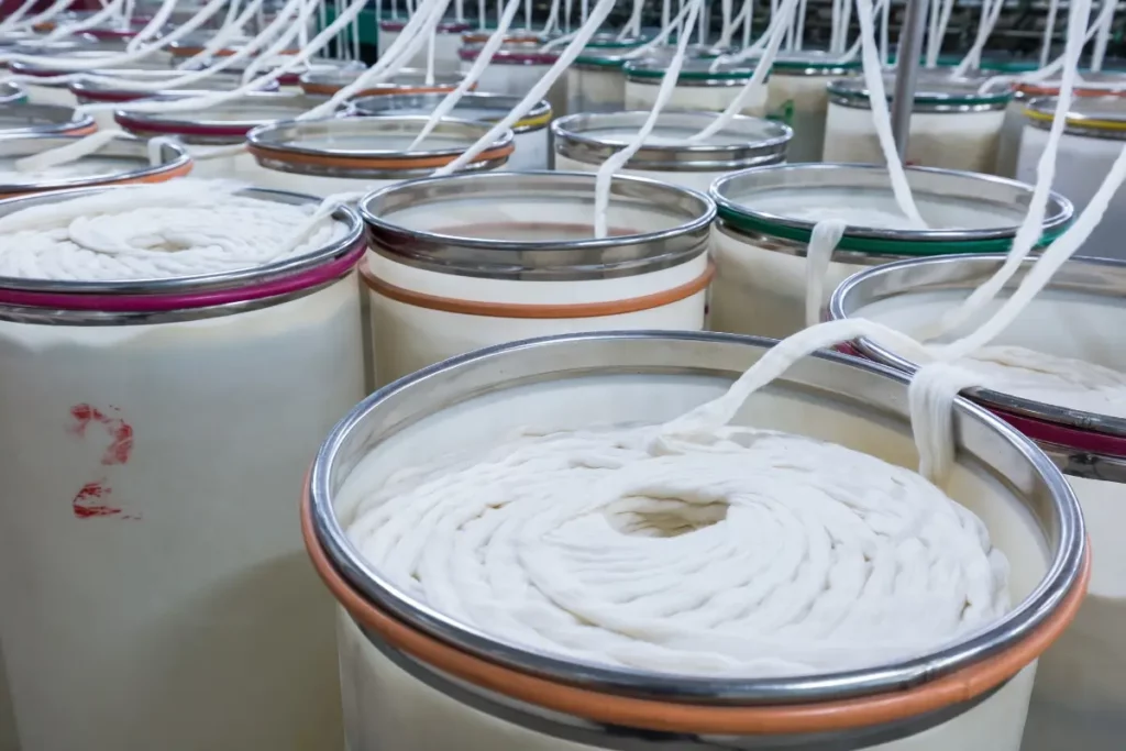 Atelier de production de coton-olive